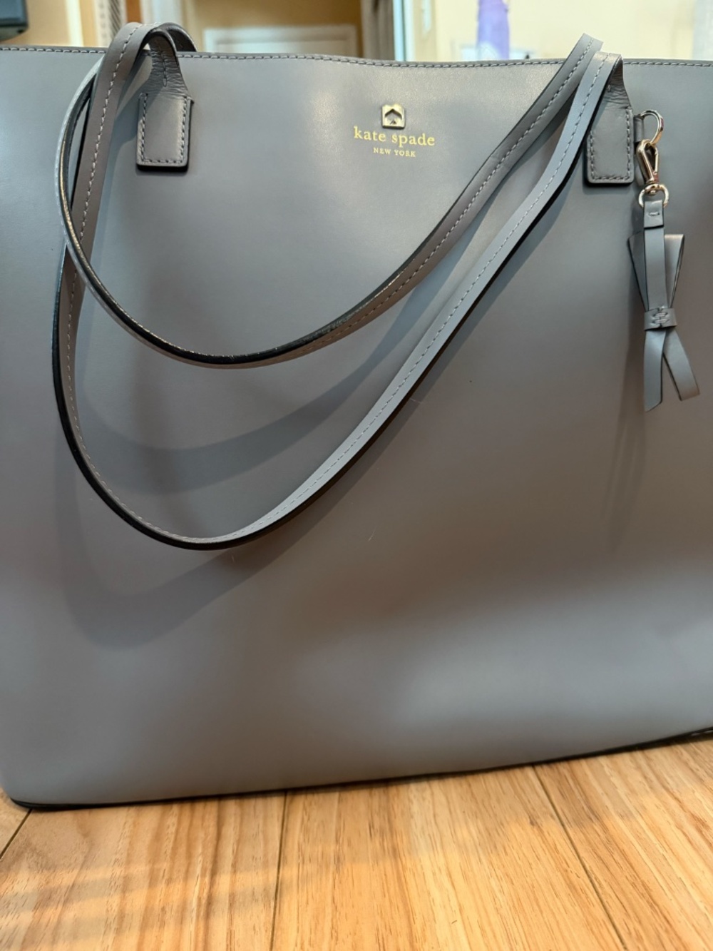 Large Gray Kate Spade Bag